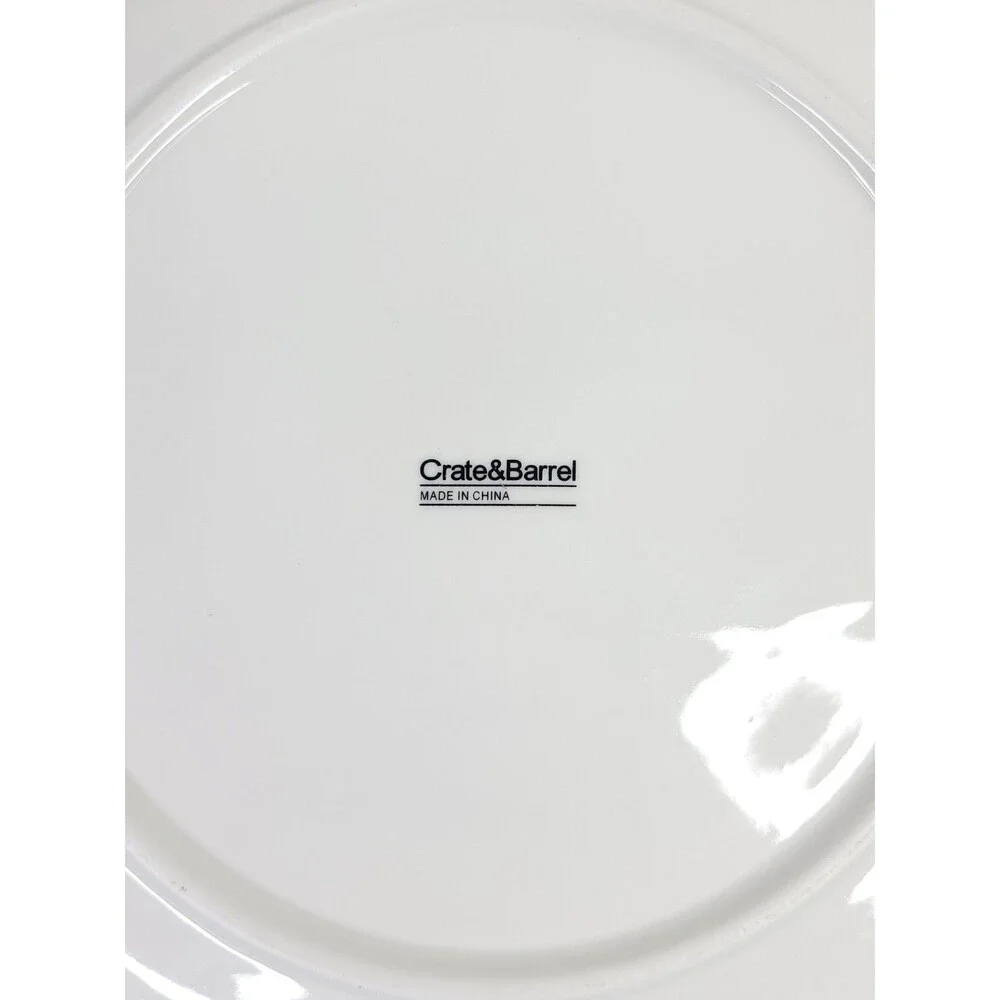 Crate And Barrel Plates Staxx 3 Piece Set